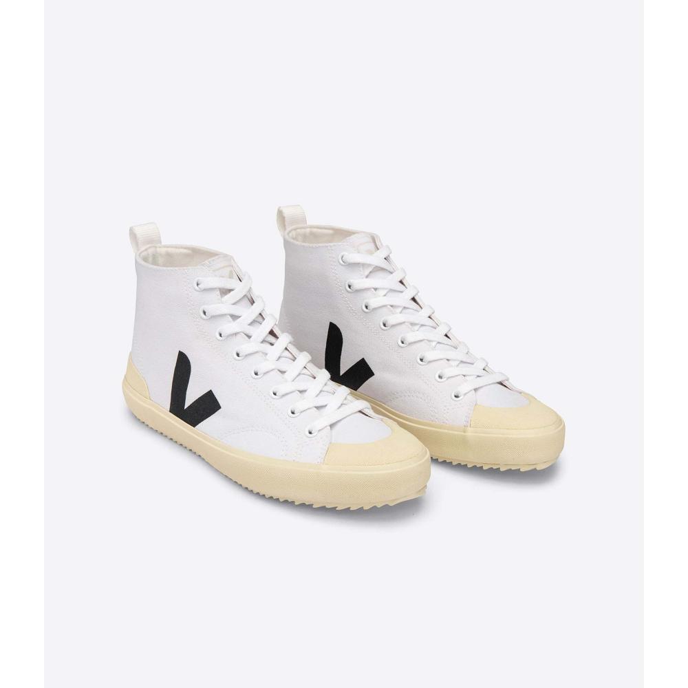 Veja NOVA HT CANVAS PIERRE Hoog Heren White/Black | BE 106AHK